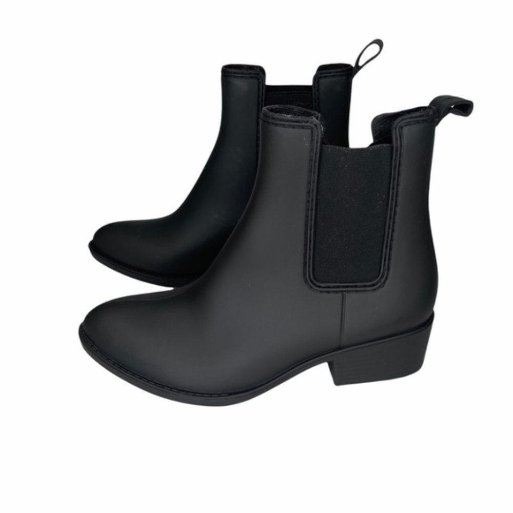 Jeffrey Campbell Stormy Rain Boots in Matte Black size 7 - Picture 2 of 5